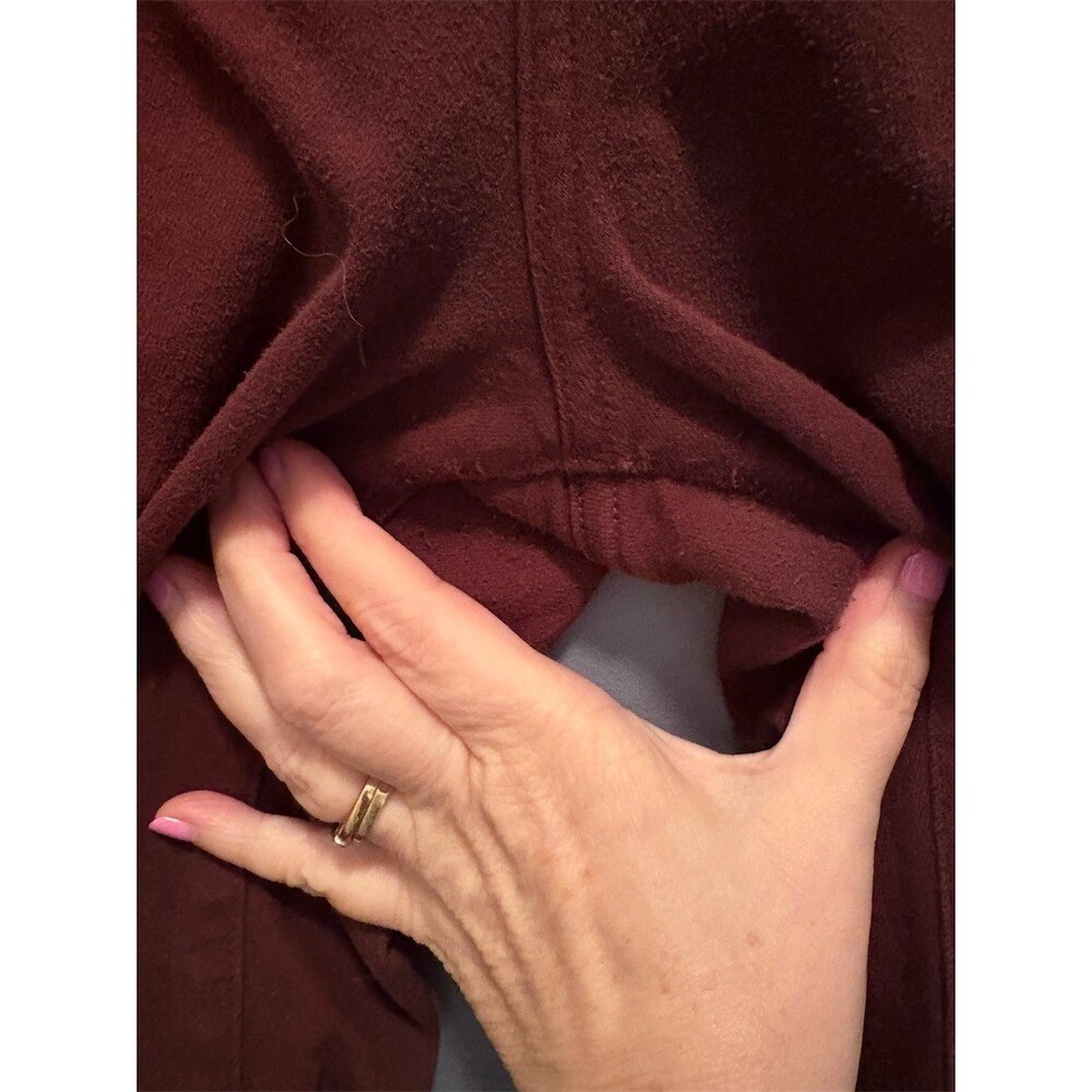 Lucky Brand Zoe Jeans Womens Size 14 Burgundy High Rise Straight Leg 32 - Picture 5 of 11